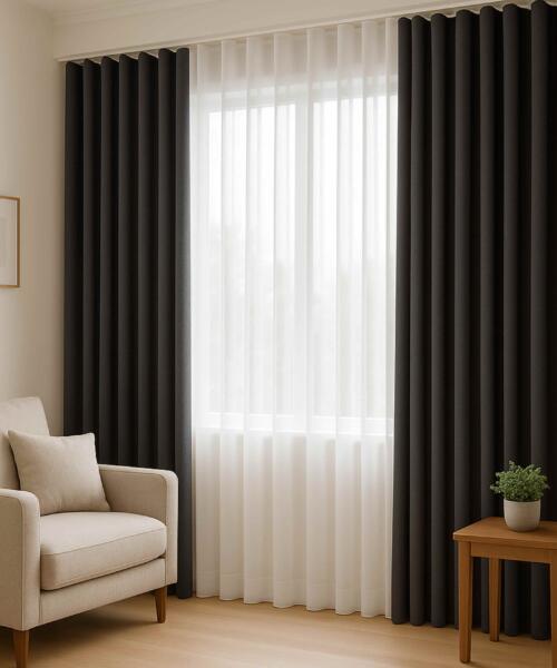 Wave Style Sheer And Blackout Curtains